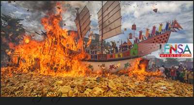 Menilik Sejarah Ritual Budaya Bakar Tongkang di Bagan Siapiapi