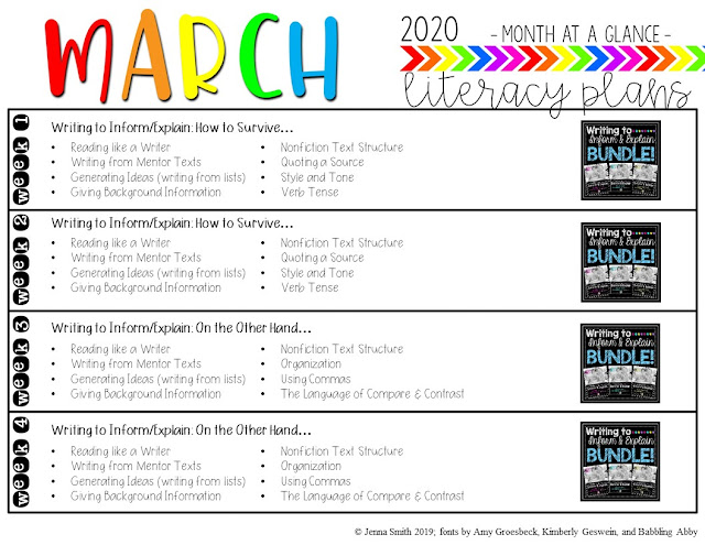 Scope and Sequence - March
