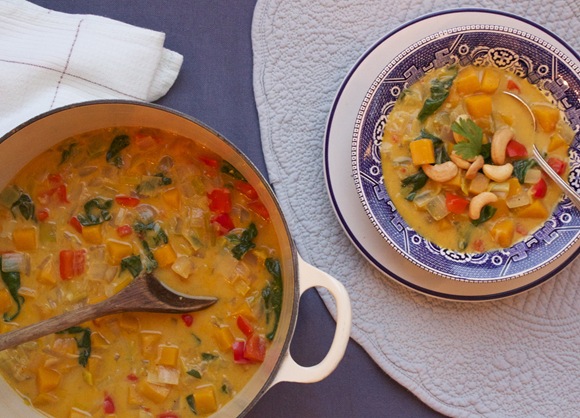Coconut Curry Butternut Soup