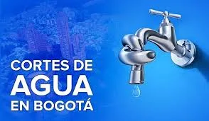 Cortes de agua hoy y mañana en  Bogotá 