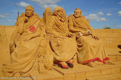 Great Roman Empire Sand Sculpture Exhibition in Russia Seen On coolpicturesgallery.blogspot.com