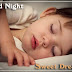 Sleeping Child Wishes Good Night Wallpaper With Message