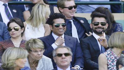 virat kohli with Sachin Photos