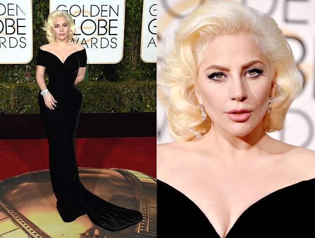 Lady Gaga in Versace - Golden Globe Awards 2016