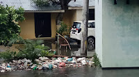 Kota Medan Banjir Lagi Setelah Hujan Deras Mengguyur