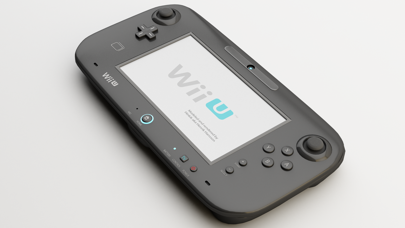 Updated 12 Wii U Gamepad 3d Model By Hinkik The Museum Wii U Forums