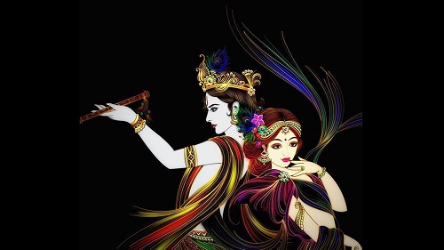 HD Lord Krishna Images with radhe