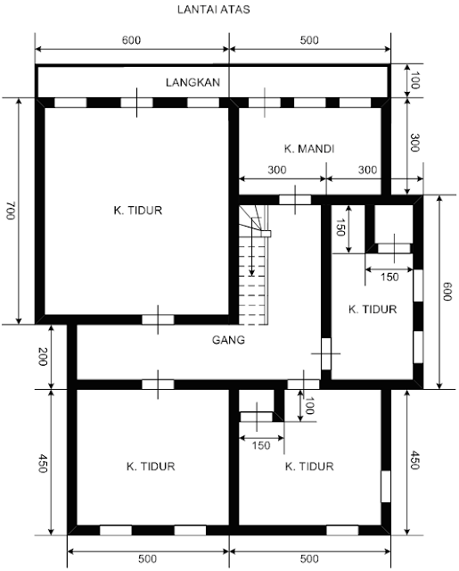  rumah dua lantai : Desain Rumah - Rumah Minimalis - Kamar Mandi