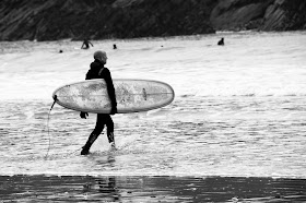 Surfer Newquay Cornwall