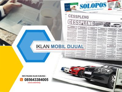 Pasang Iklan Mobil dijual di koran Solopos