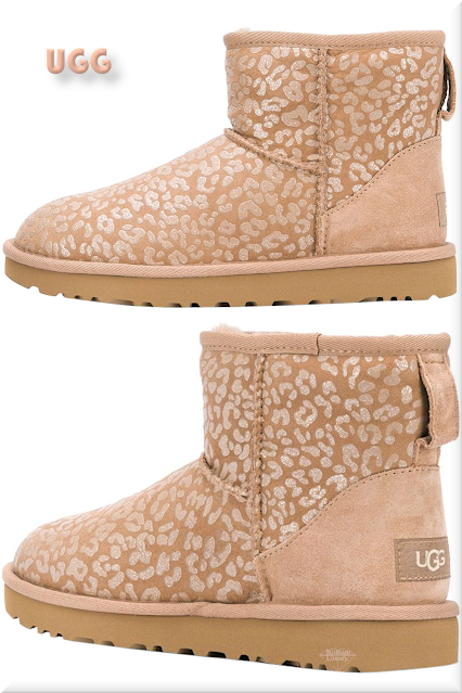 ♦UGG beige leopard print snow boots #ugg #shoes #brown #pantone #brilliantluxury