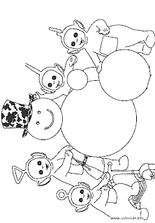 Teletubby coloring page