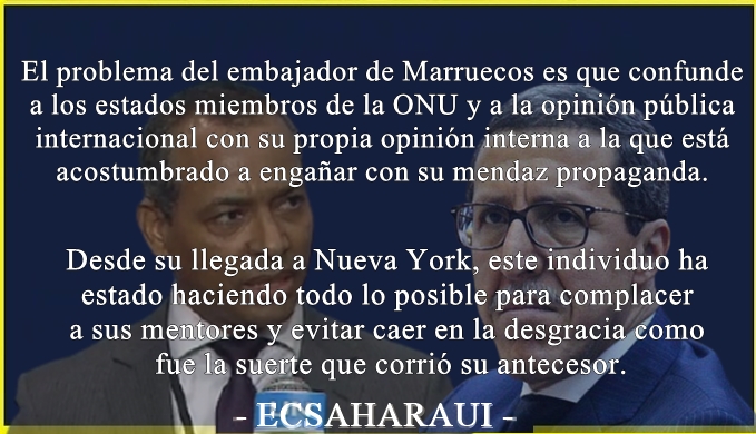 Sidi Omar replica al embajador marroquí tras la carta que éste difundió en la ONU mintiendo sobre la condición jurídica y política del Polisario.
