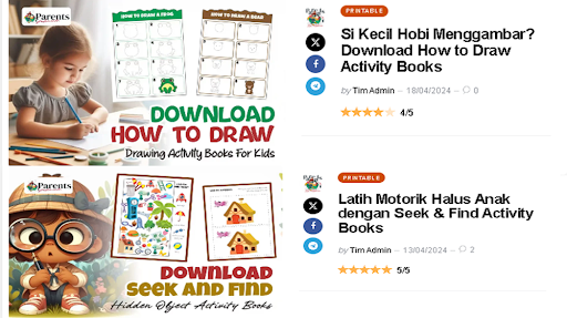 Manfaat Media Printable Worksheet Untuk Membentuk Karakter Anak