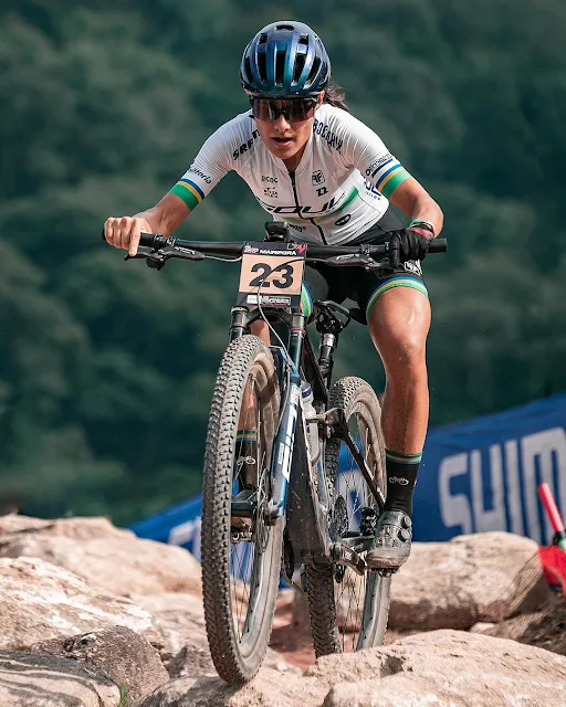 Karen Olimpio busca pontos para ranking olímpico no ciclismo mountain bike na etapa de Araxá da Copa do Mundo