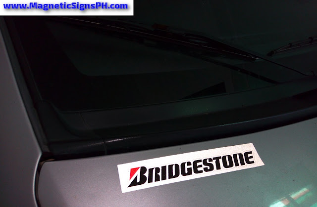 Reflective Car Magnet - Bridgestone