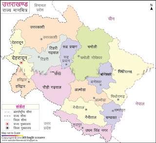 Uttarakhand map details