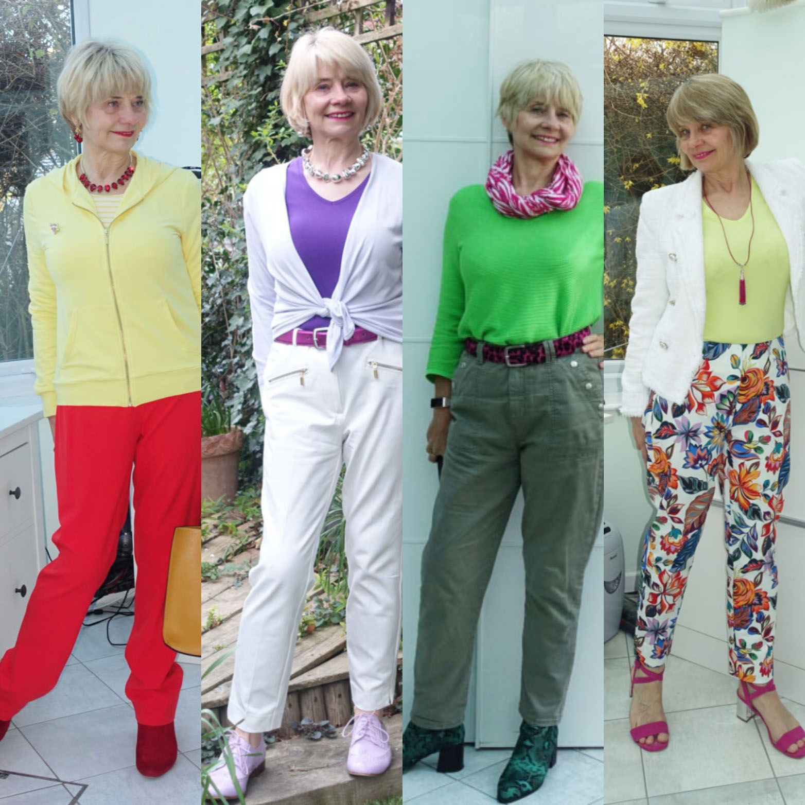 Images showing Gail Hanlon from Is This Mutton in trouser styles which don't suit her