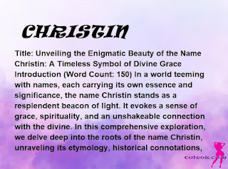meaning of the name "CHRISTIN"