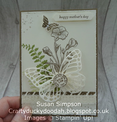 Craftyduckydoodah!, Stampin' Up! UK Independent  Demonstrator Susan Simpson, Butterfly Basics, Coffee & Cards project March 2018, Supplies available 24/7 from my online store, 