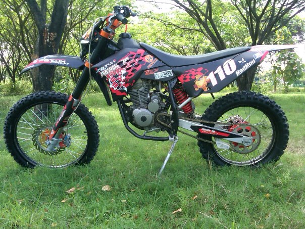 23 gambar Modifikasi motor cross trail gunung terunik 