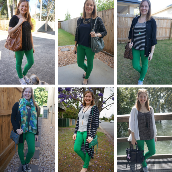 6 different black and green skinny jeans outfit ideas|  away from blue