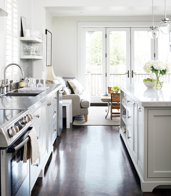 Black Eiffel Another Gorgeous  White  Kitchen  