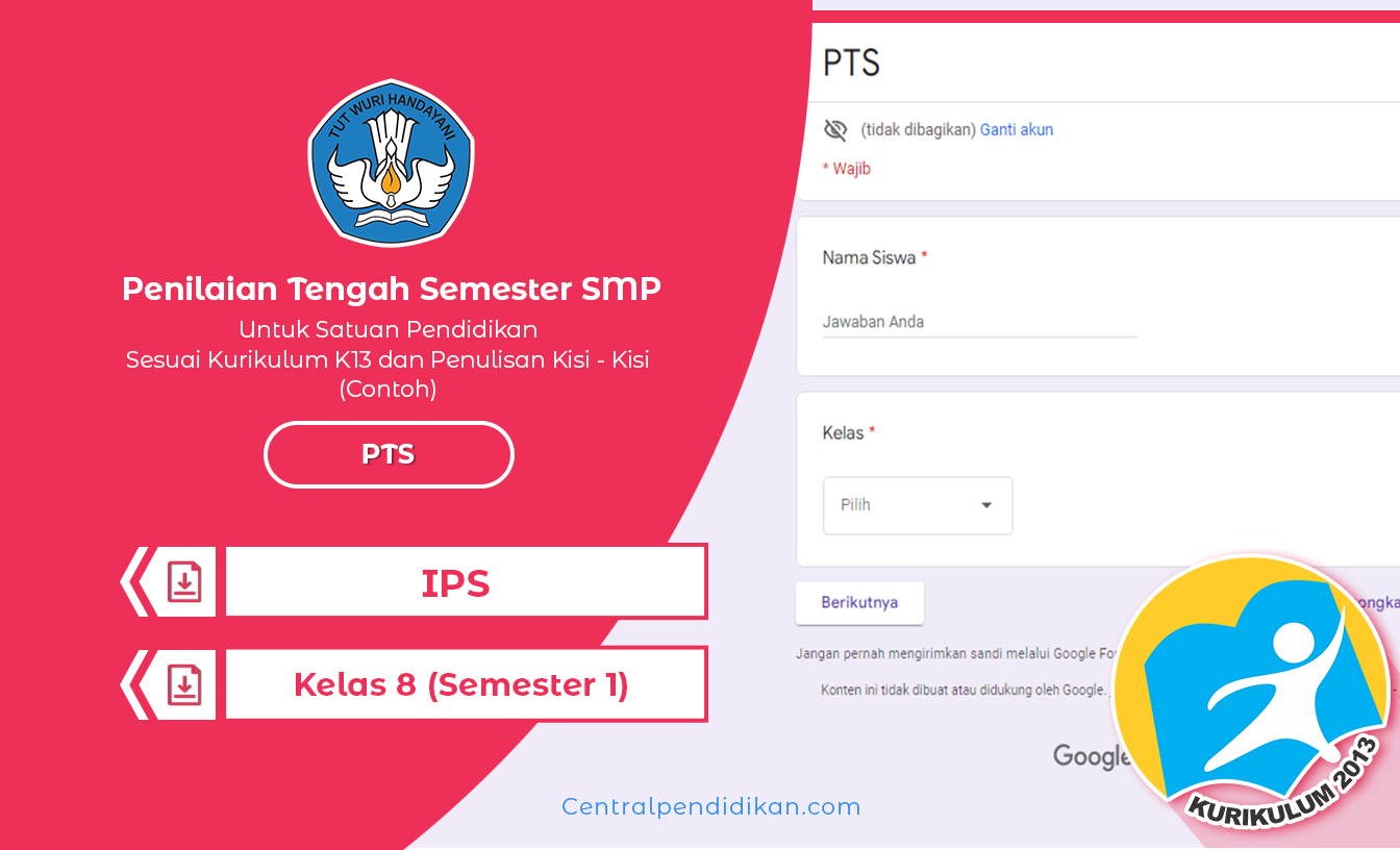 Contoh Soal PTS IPS Kelas 8 SMP 2022 Semester 1 (Ganjil)