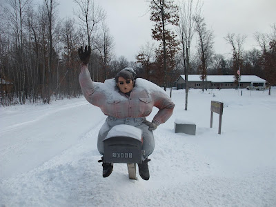 sitting on a mailbox, funny mailbox