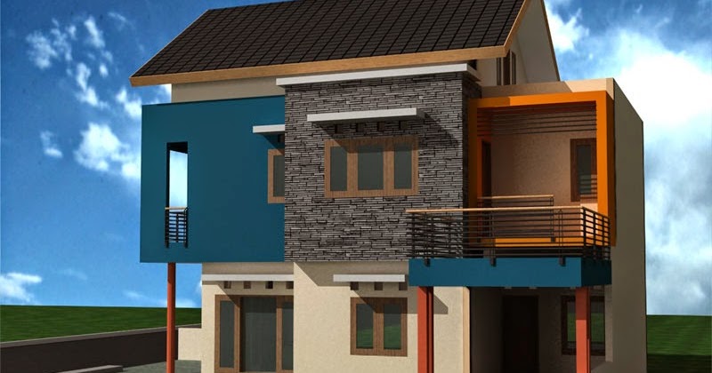 12 Desain Rumah Minimalis 2 Lantai  Type 45 Paling Diminati 