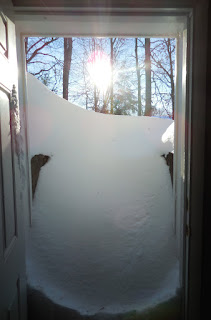 Image of snow on my stairway - 2016-01-24 - KRS.