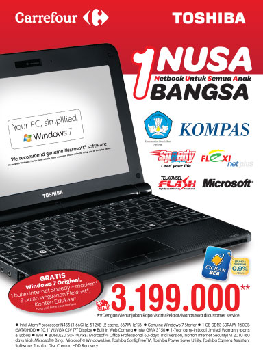 Netbook 1 Nusa Bangsa, Kembali Tersedia, Netbook NB-250, 1 Netbook untuk semua anak bangsa