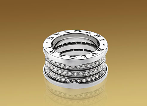 Bulgari BZero1 White Gold 4Band Diamond Ring