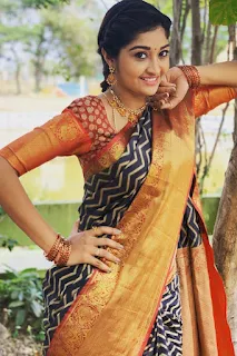 Serial Actress Neelima rani latest beautiful saree photoshoot