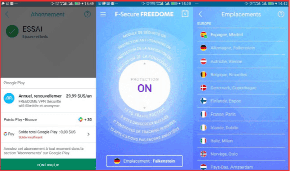 Télécharger VPN Freedome illimitée
