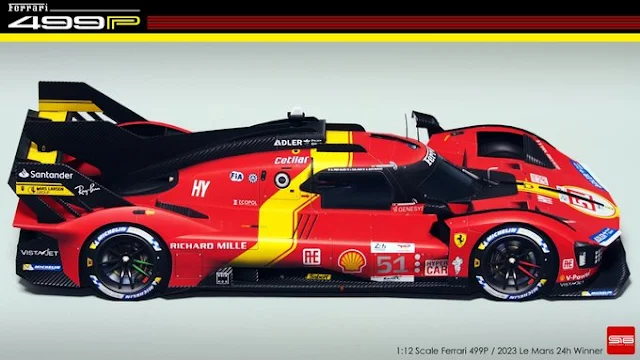 Ferrari 499P Paper Model by Sunny78