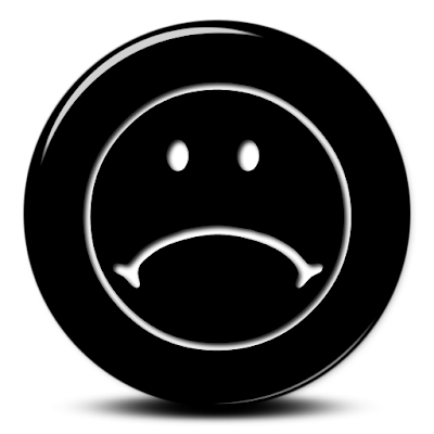 Sad Black Smiley