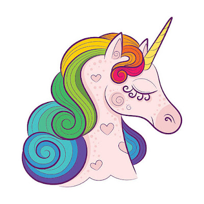 angry unicorn clipart