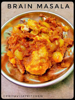 moolai masala - brain masala - brain fry - moolai fry - moolai recipe - brain recipe