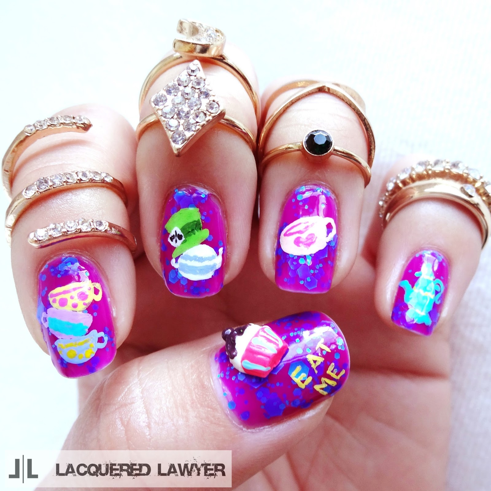 Mad Hatter Nail Art