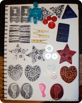 stamps from tub toys