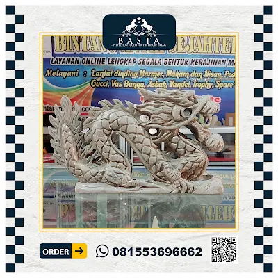 Patung Naga Marmer