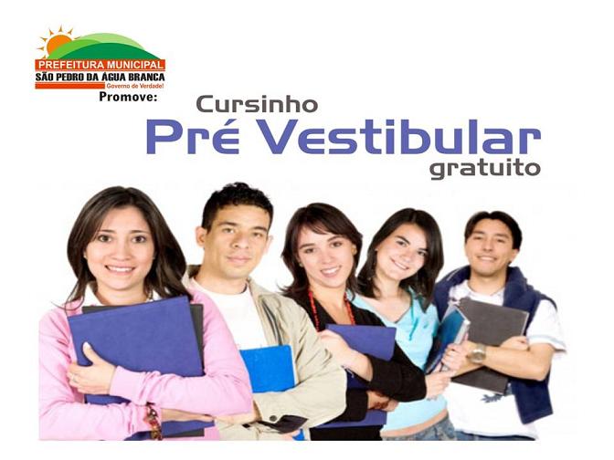 Dica: Cursinho Pré Vestibular- GRATUITO