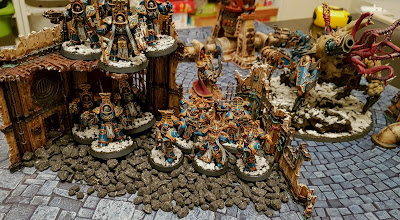 Warhammer 40k - 9th Edition - Thousand Sons vs Black Legion - 1000pts - Eternal War - Incursion - Crossfire Mission