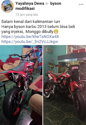 Yamaha Byson Modif Trail Ala Kawasaki D-Tracker