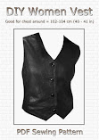 Women's Leather Vest + 2 Sewing Patterns