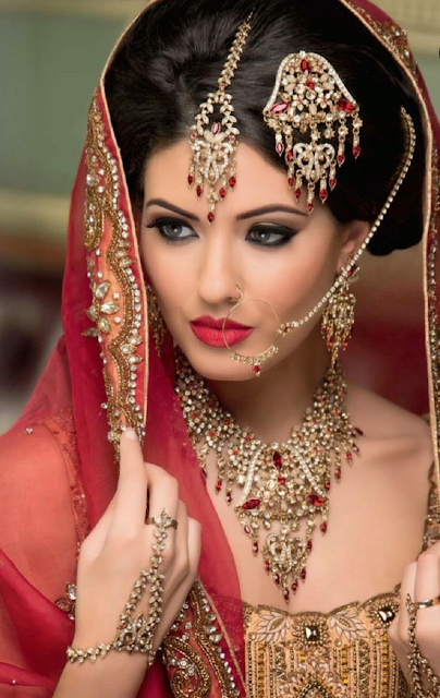 Latest Bridal Wedding Makeup Jewellery 2015-2016 Hd Wallpapers