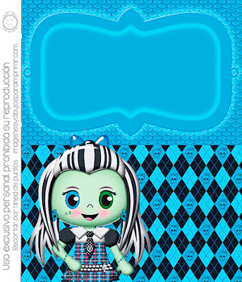 Invitaciones de monster high para editar gratis