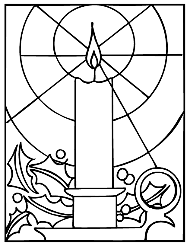 Download Church Candles Coloring Pages To Print