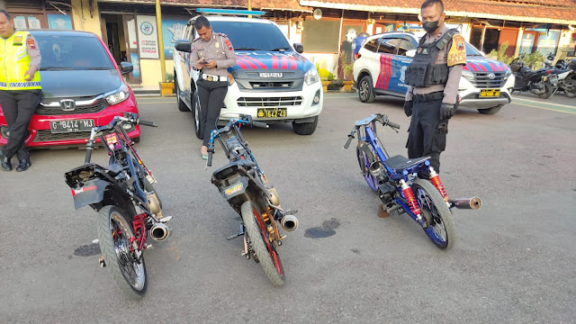 Cegah Balap Liar, Sat Sabhara Polres Tegal Giatkan Patroli